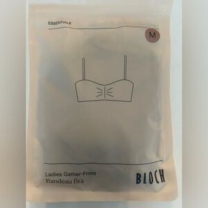 Bloch Beige Gather-Front Bandeau Bra
